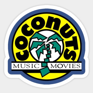 Coconuts Music & Movies Sticker